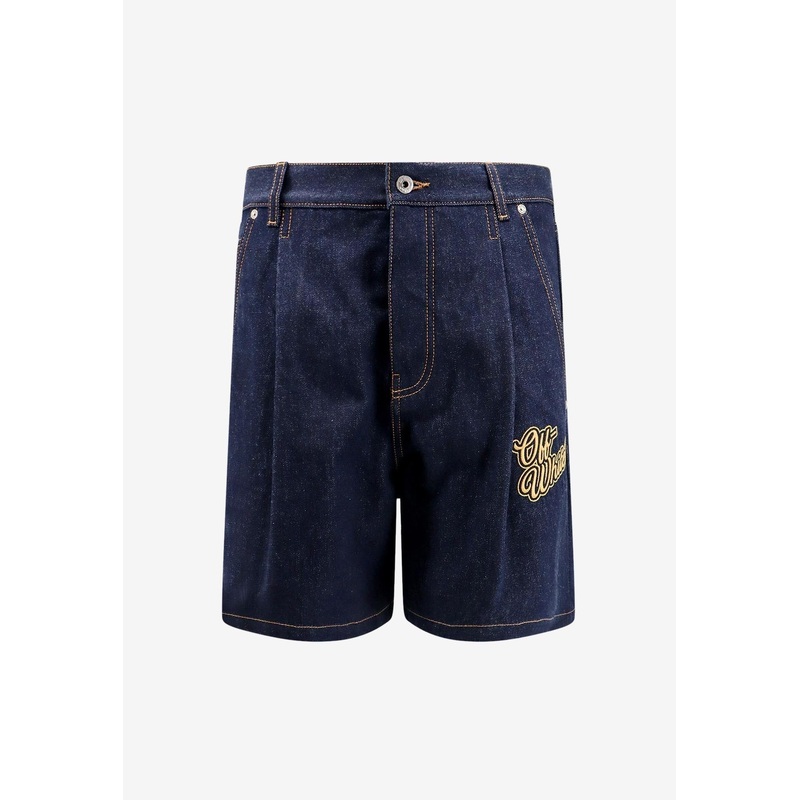 90's Logo Denim Shorts