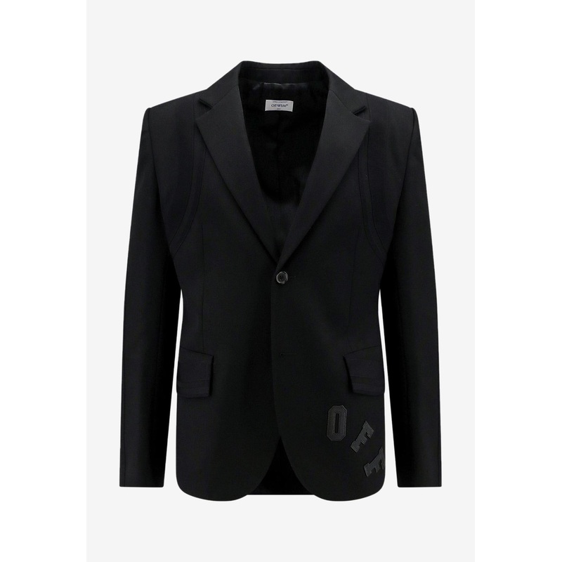 Arrows Patch Single-Breasted Blazer