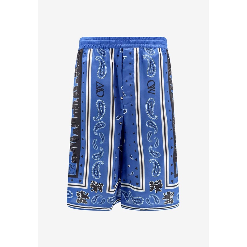 Bandana Print Bermuda Shorts