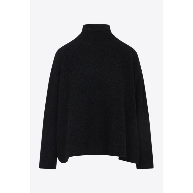 High-Neck Cashmere Sweater
