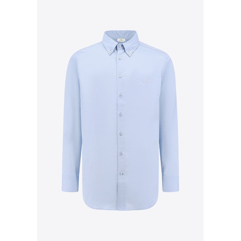 Pegaso Embroidered Button-Up Shirt