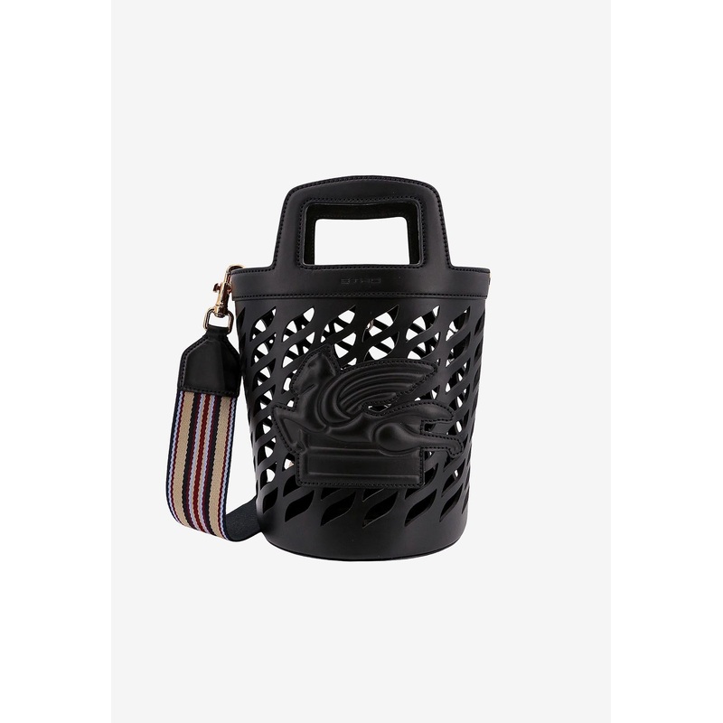 Pegaso Perforated Leather Bucket Bag