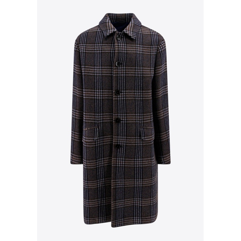 Prince of Wales Single-Breasted Coat