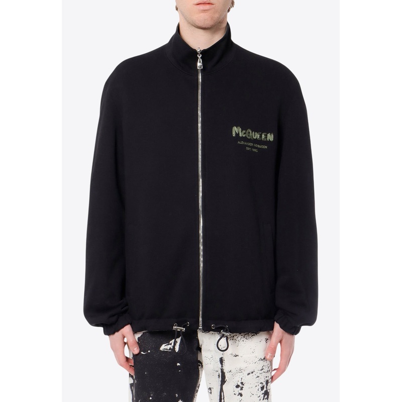 Reversible Graffiti Zip-Up Jacket