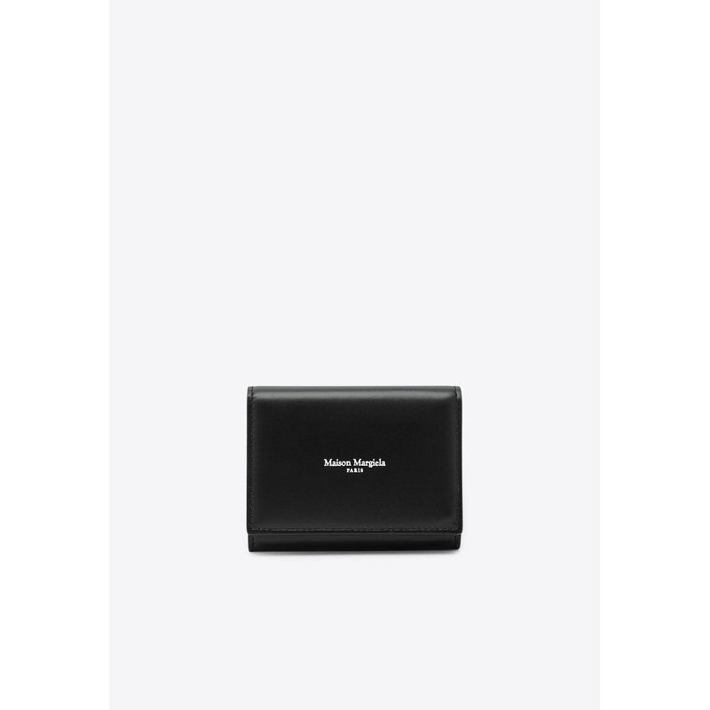 Compact Logo Print Wallet