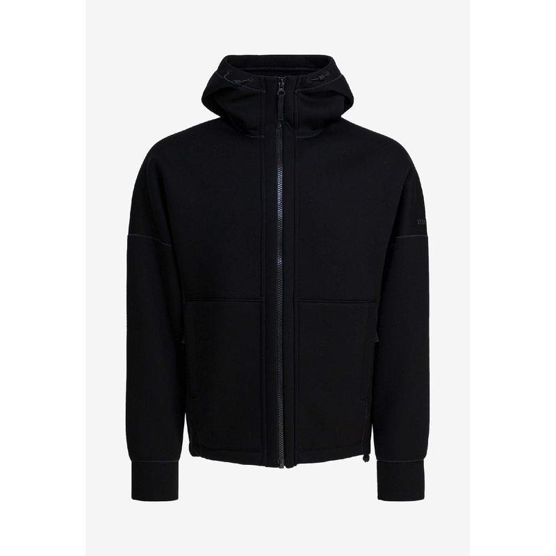 Compass Patch Zip-Up Hooded Sweatshirt
