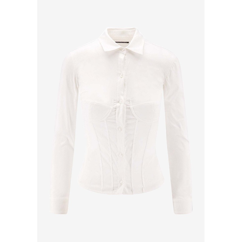 Corseted Cropped Shirt