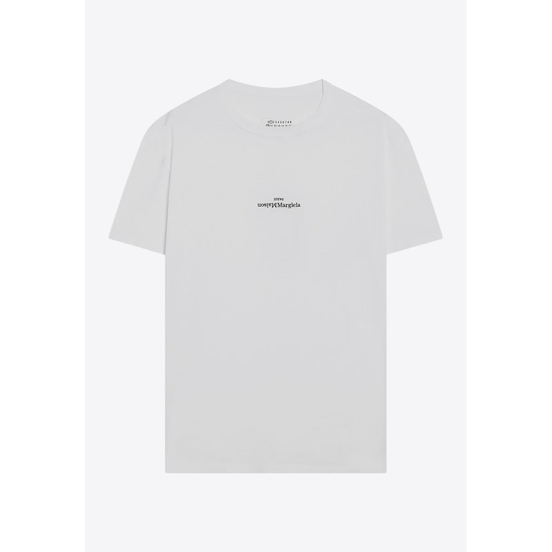 Distorted Logo Crewneck T-shirt