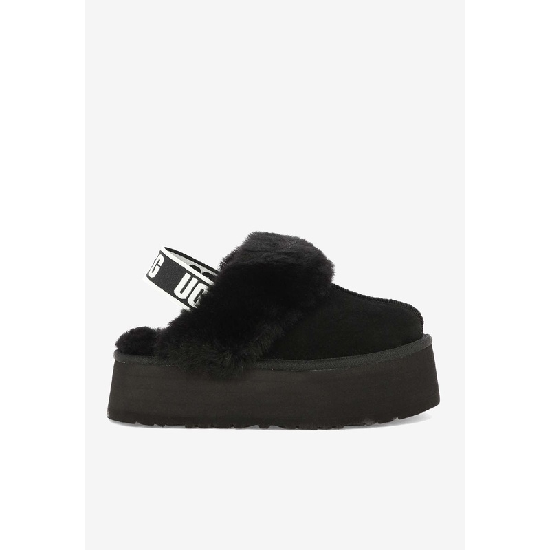 Funkette Sheepskin Flatform Slippers