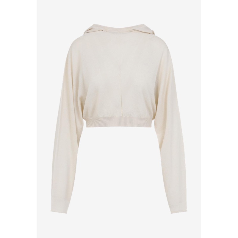 Hooded Cropped Tunic Top