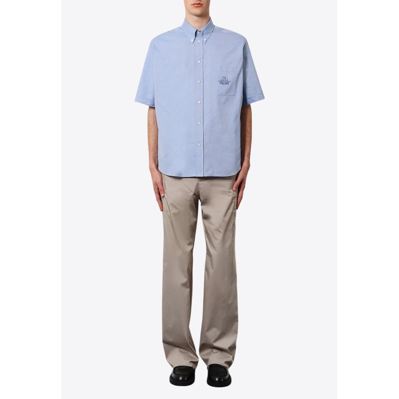 Logo Embroidered Short Sleeved Shirt