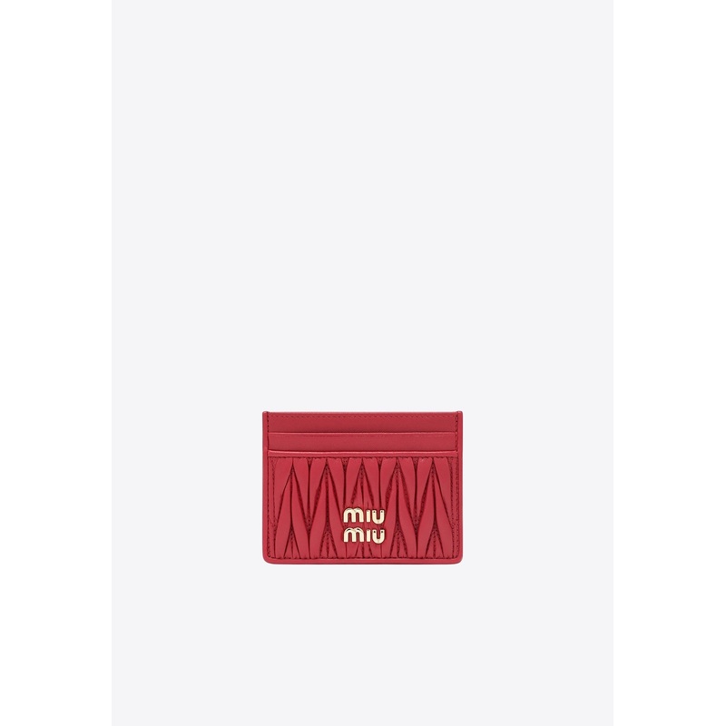 Matelass Nappa Logo Cardholder