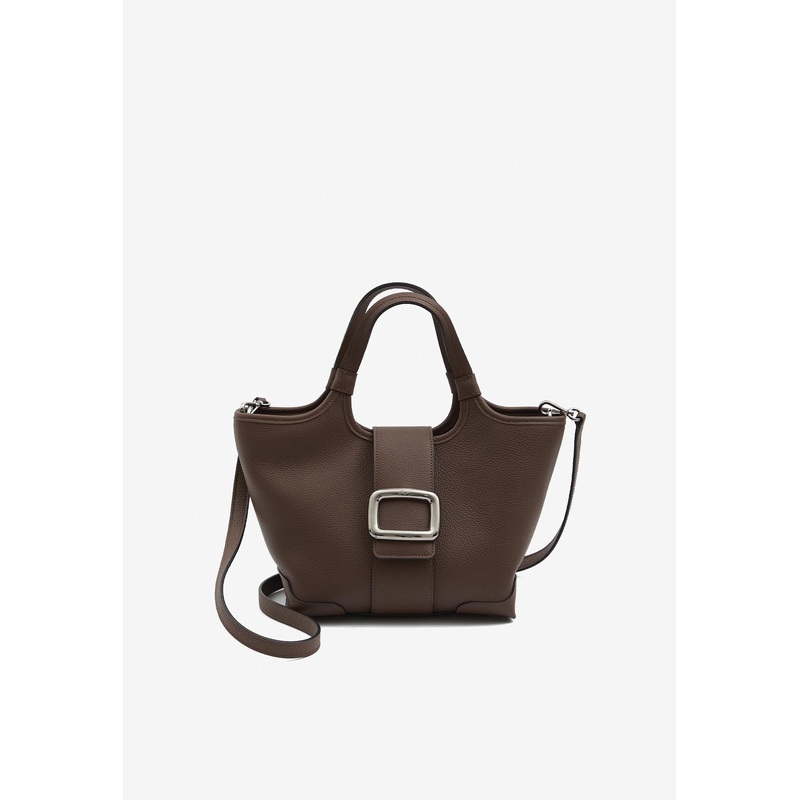 Mini Viv' Choc Calf Leather Shoulder Bag