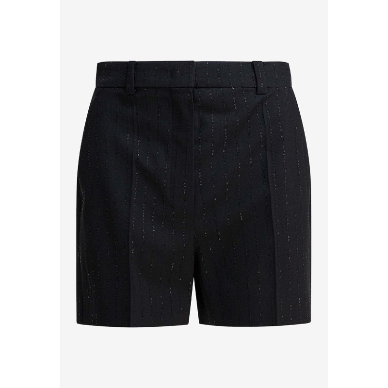 Siberia Pinstripe Tailored Mini Shorts