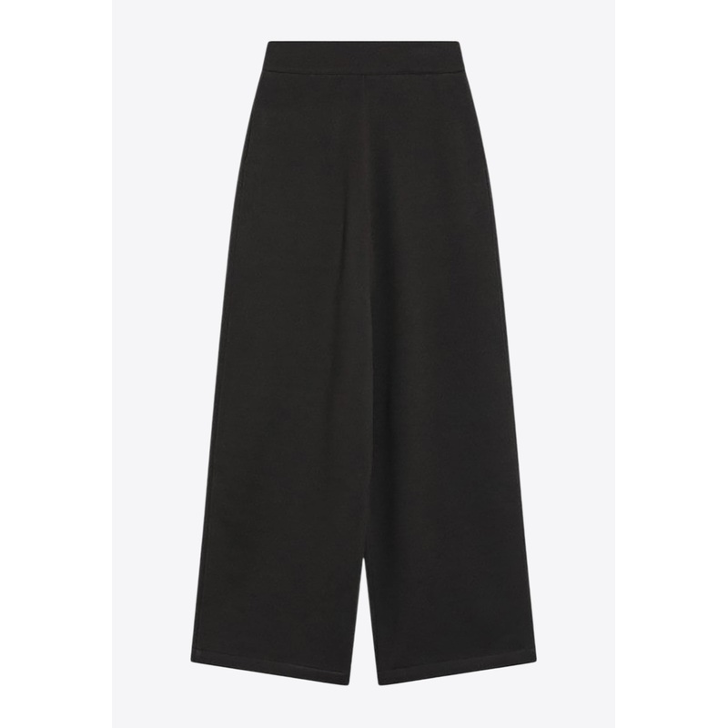 Wool-Blend Wide-Leg Pants