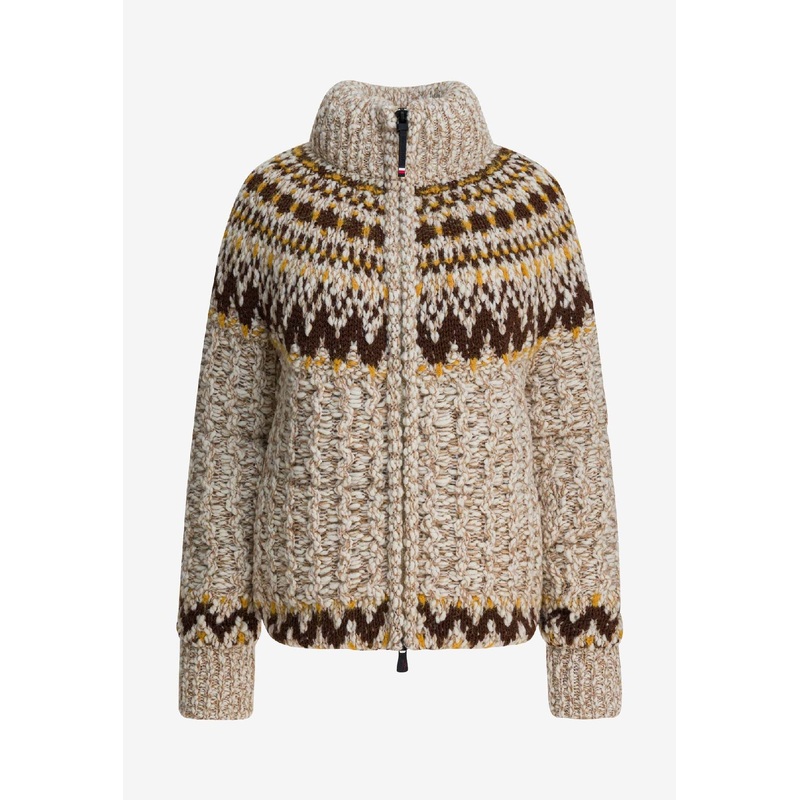 Zip-Up Knitted Cardigan