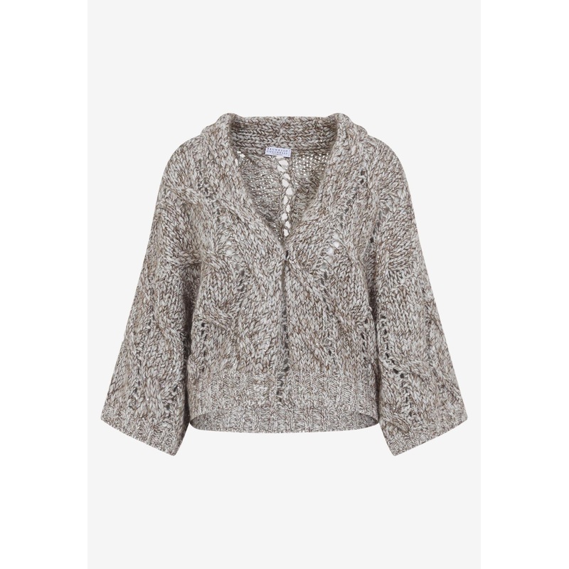 Braid Cardigan in Wool-Blend