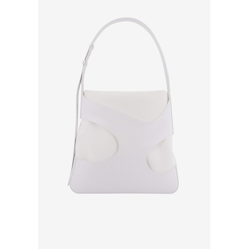 Cut-Out Leather Shoulder Bag