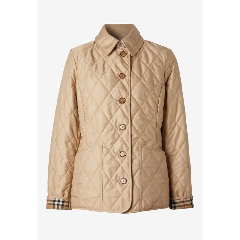 Diamond-Quilted Jacket