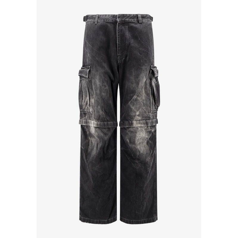 Distressed Cargo Jeans