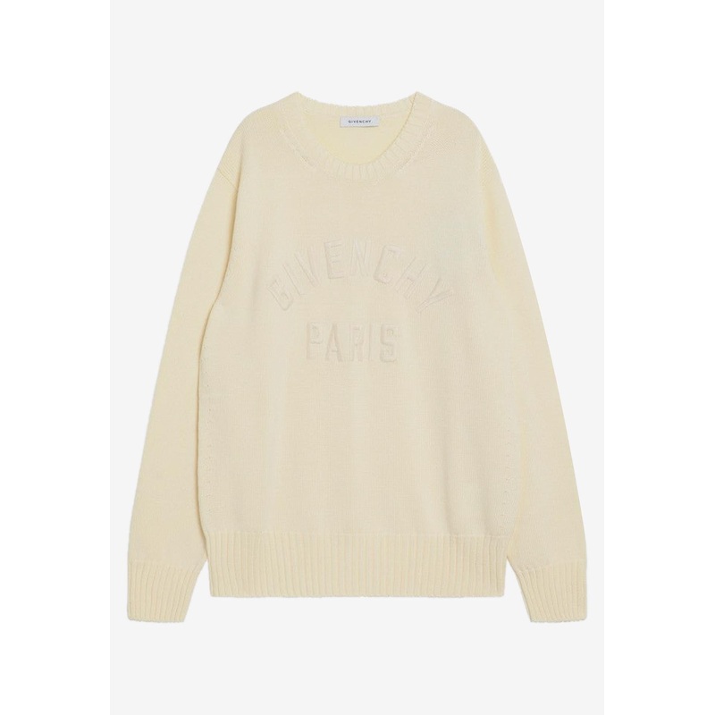 Embossed Logo Knitted Sweater