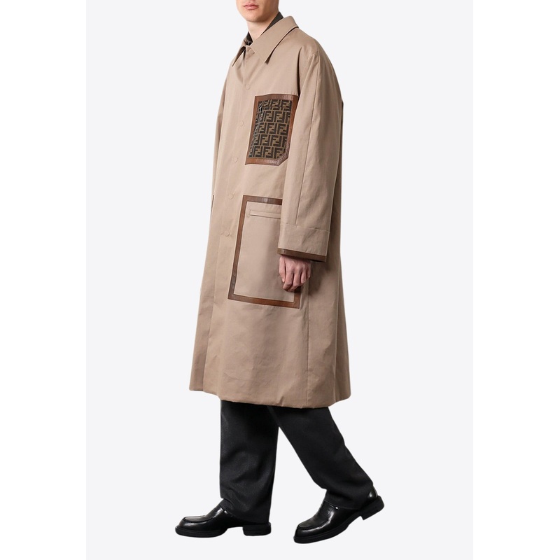 FF Logo-Patch Trench Coat