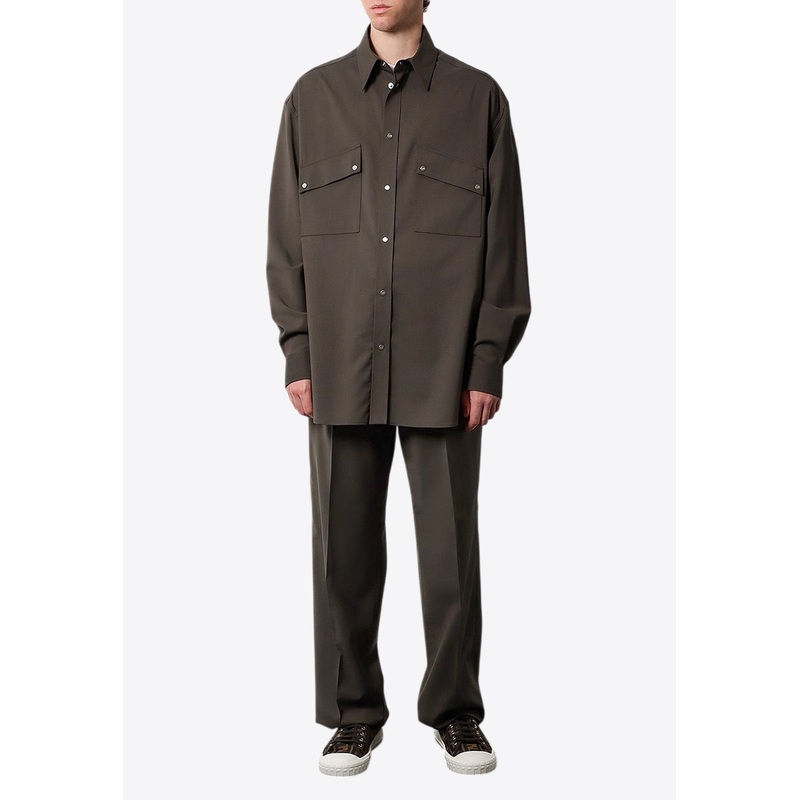 Oversized Long-Sleeved Shirt