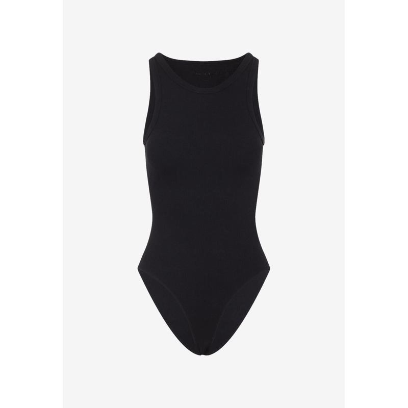 Ribbed Sleeveless Bodysuit