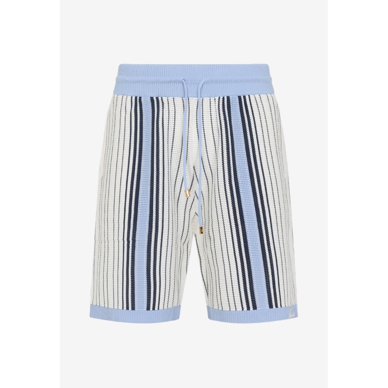 Script Stripe Knitted Shorts
