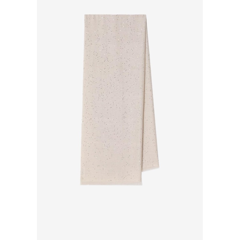 Sequined Cashmere-Blend Scarf