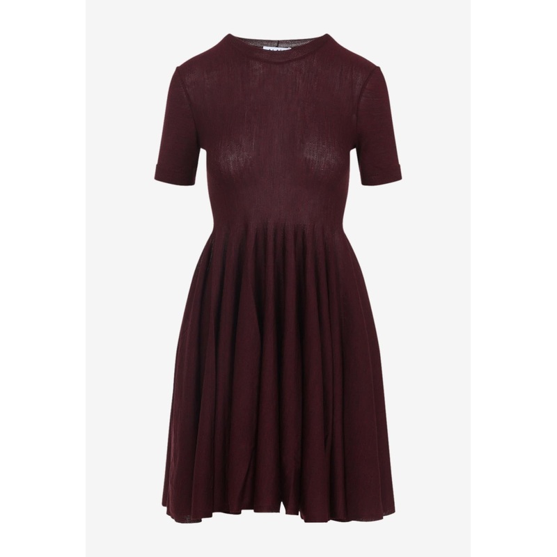 Skater Mini Dress in Wool