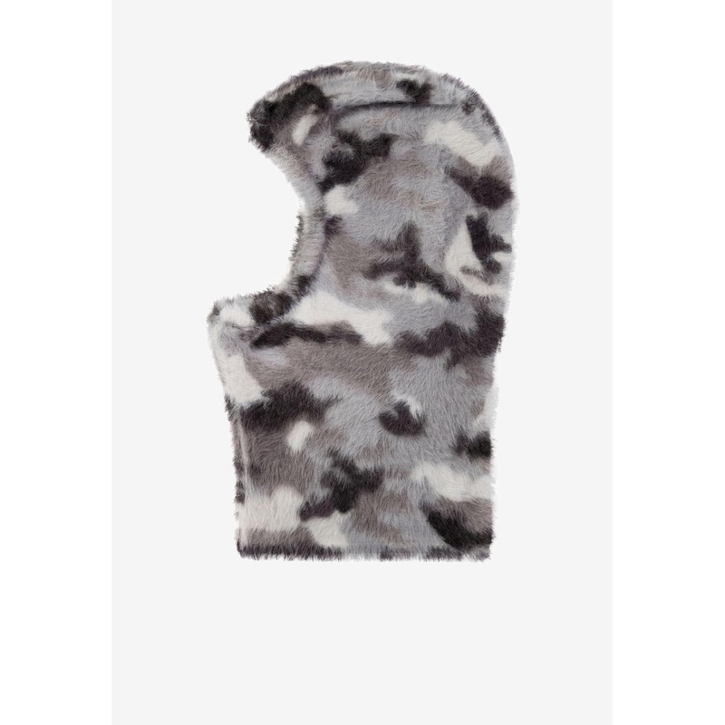 Camouflage Faux Fur Balaclava
