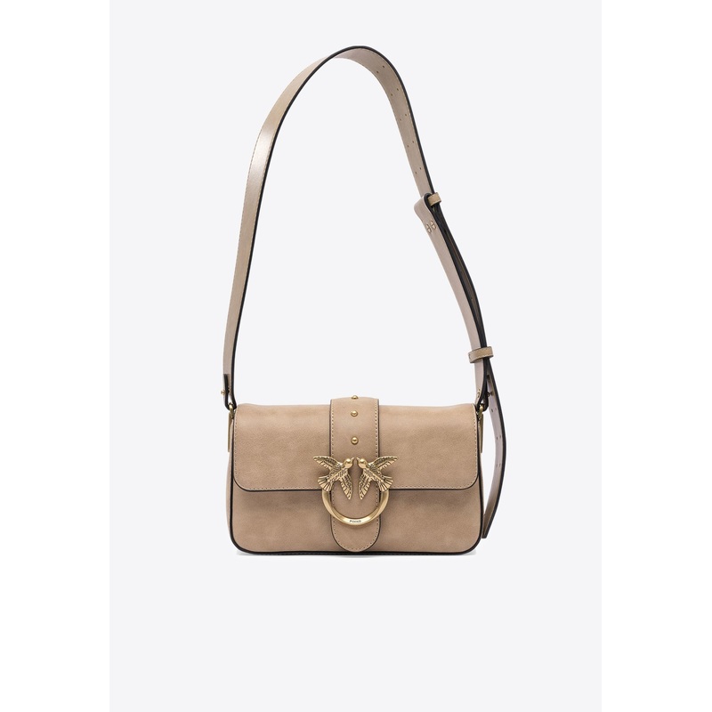 Mini Love Slouchy Raffia Shoulder Bag