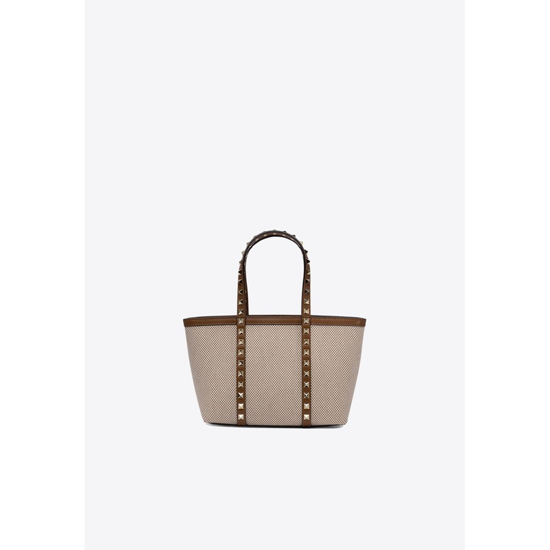 Rockstud Canvas Tote Bag