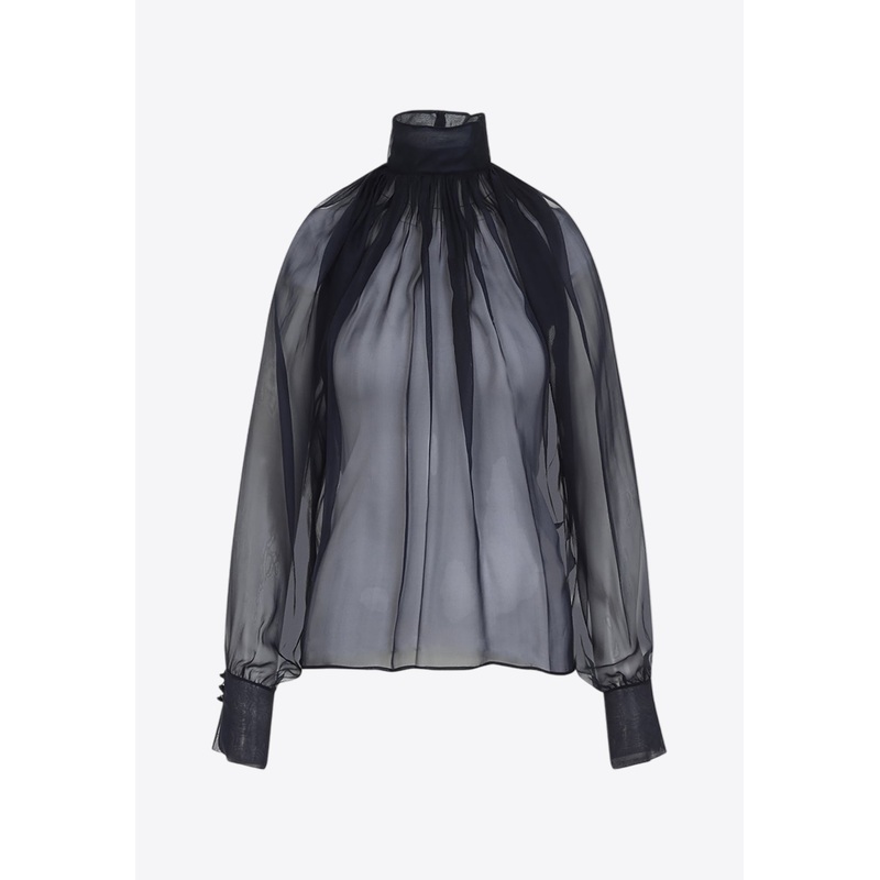 Sheer Silk Blouse