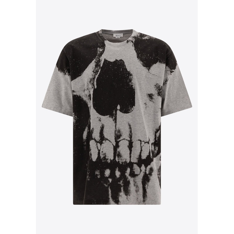 Skull-Print Crewneck T-shirt