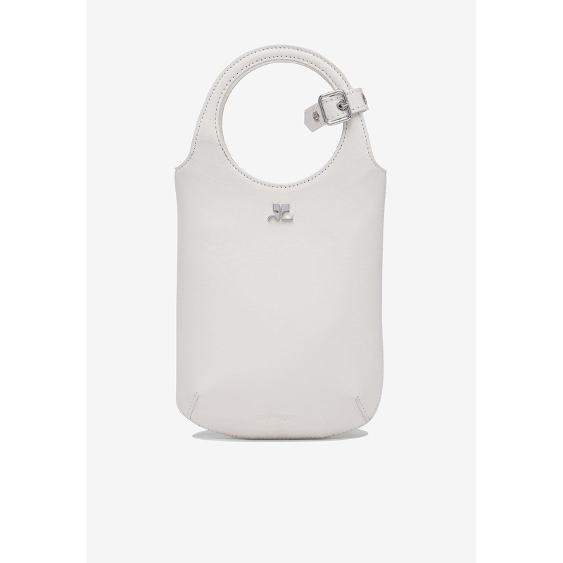 Slim Holy Top Handle Bag in Smooth Leather