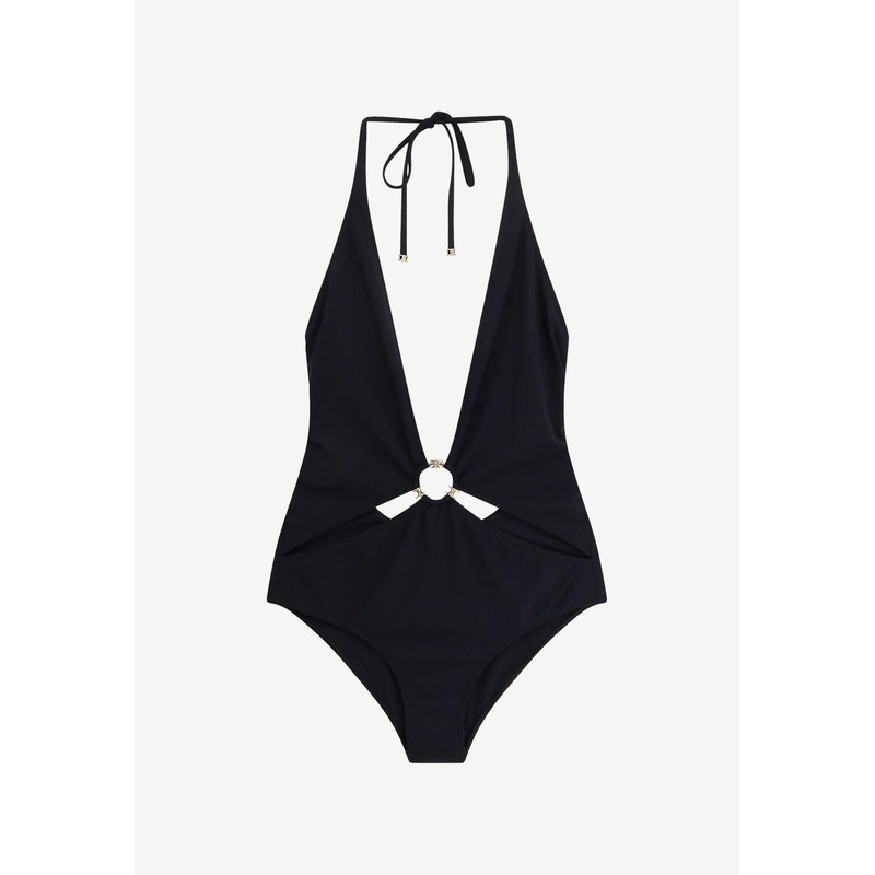 Triomphe Deep V-neck One-Piece Swimsuit