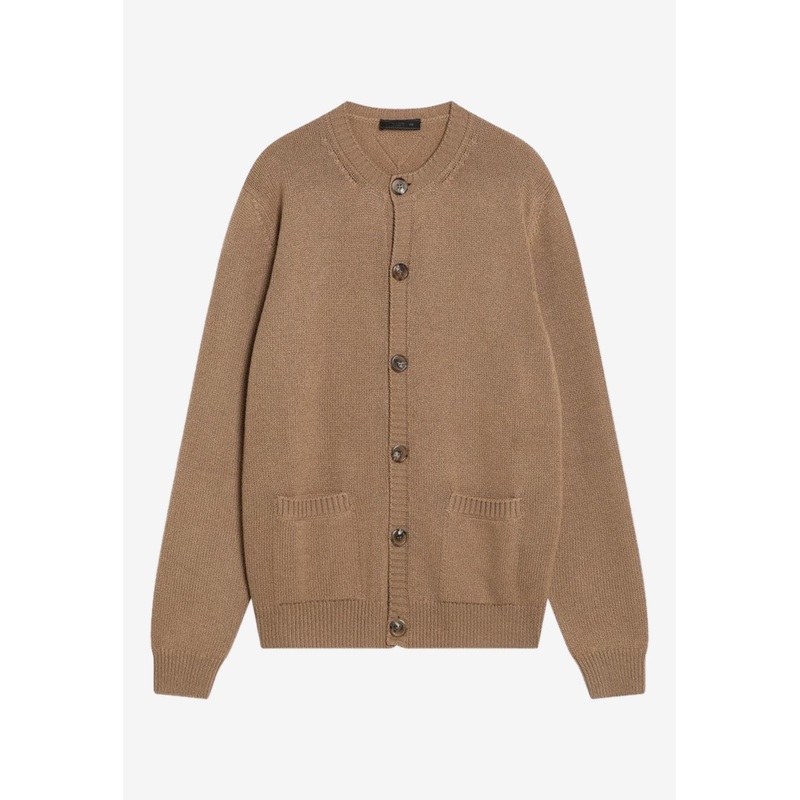 Buttoned Cashmere Cardigan