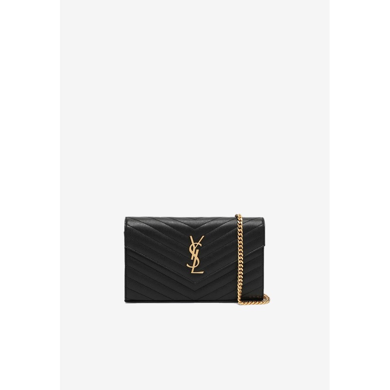 Cassandre Quilted Leather Chain Clutch