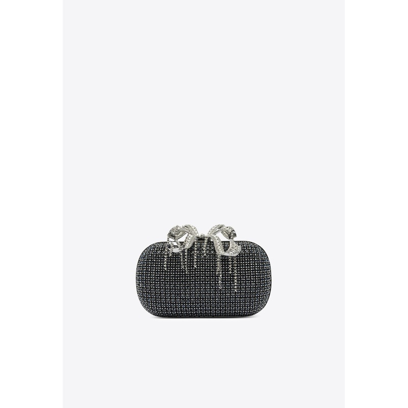 Chainmail Crystal-Embellished Clutch