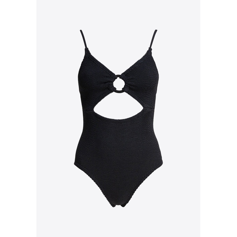 Crystal Cut-Out One-Piece Swimsuit