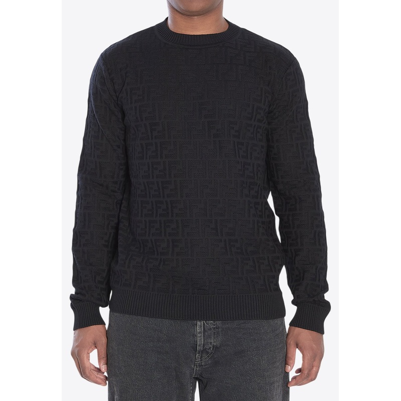 FF Jacquard Crewneck Sweater