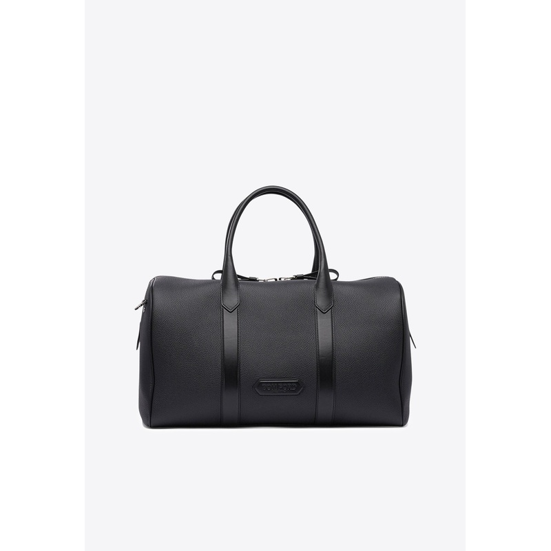 Medium Grained Leather Duffle Bag