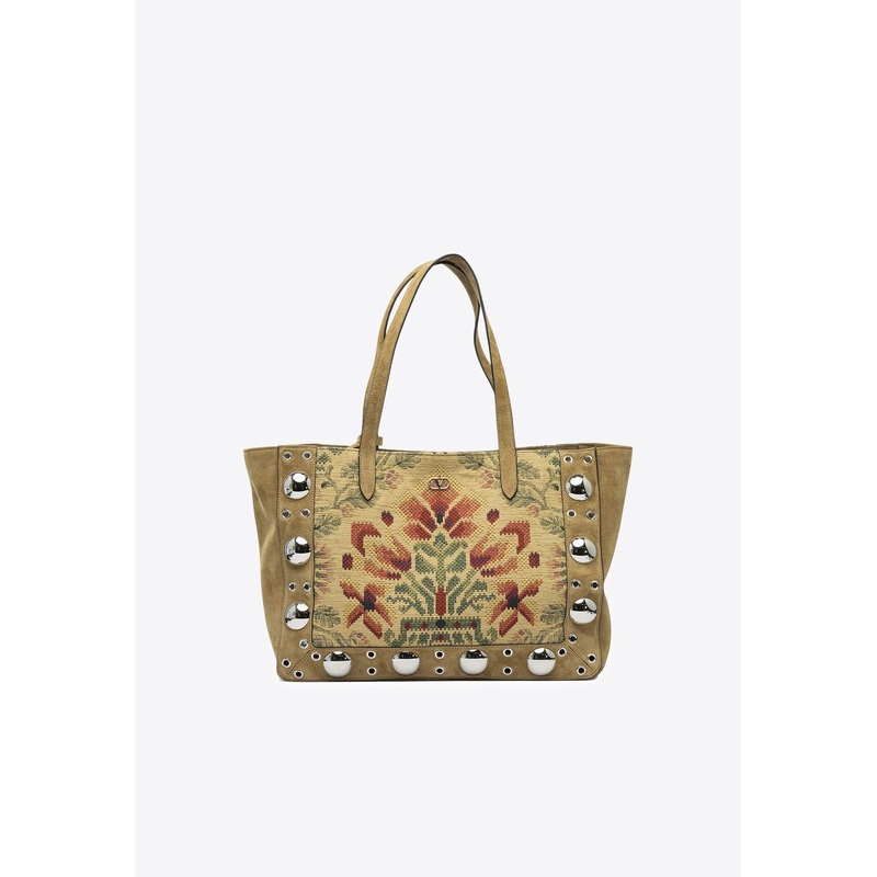 Medium Nellcote Floral Jacquard Tote Bag