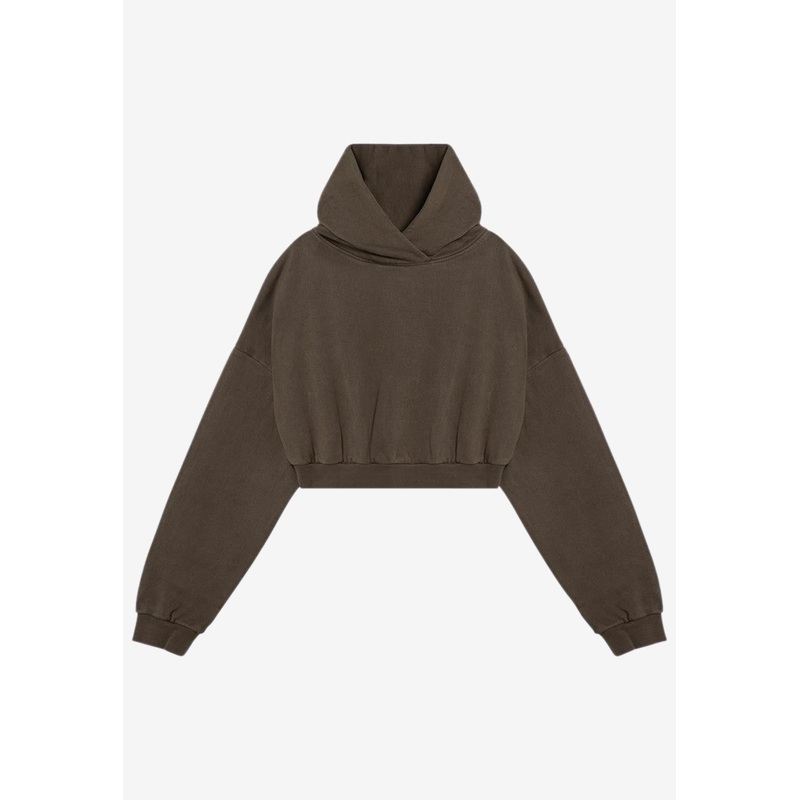 Oversized Cropped Hoodie