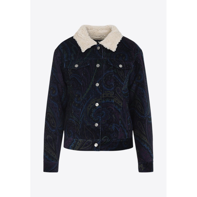 Paisley Jacquard Corduroy Jacket
