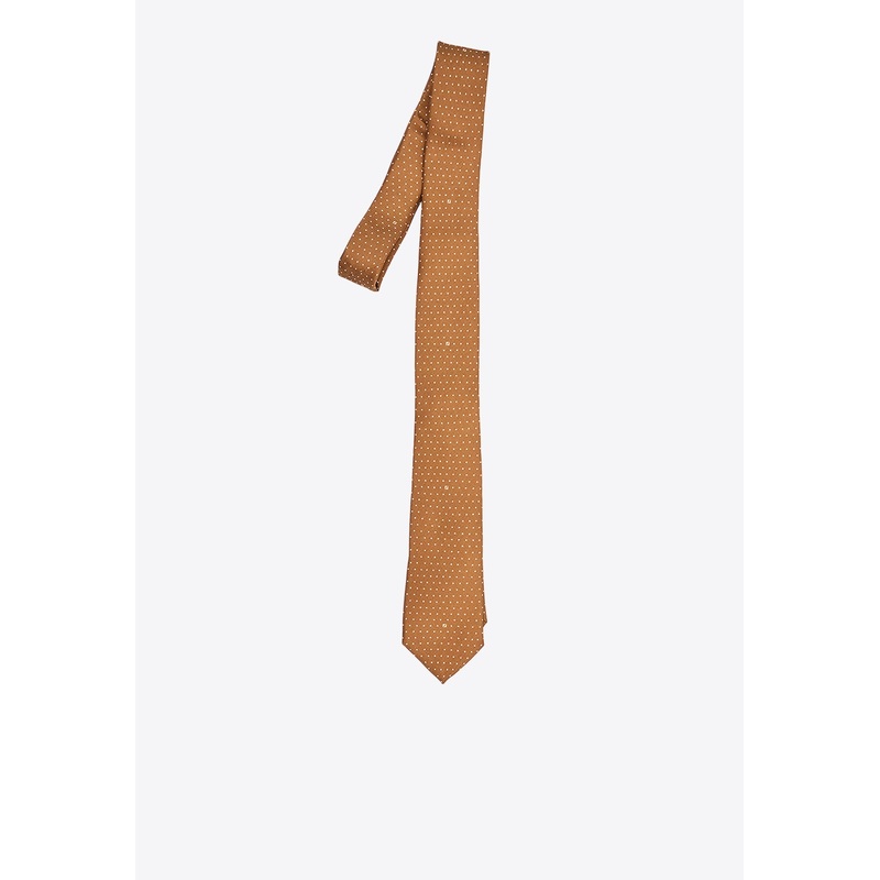 Polka Dot Jacquard Silk Tie