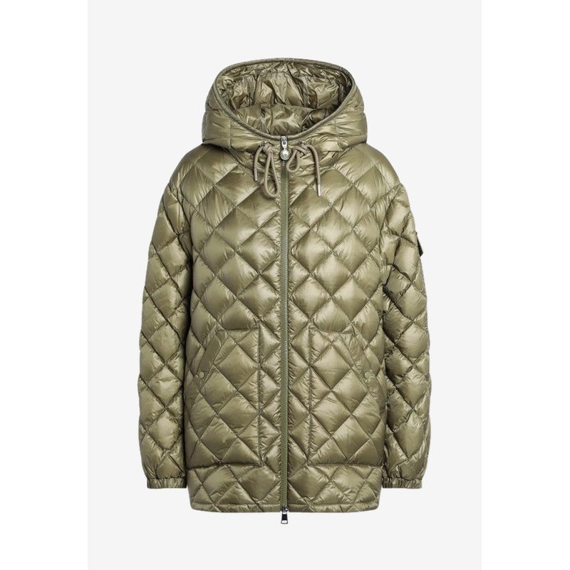 Quilted Nylon Zip-Up Jacket
