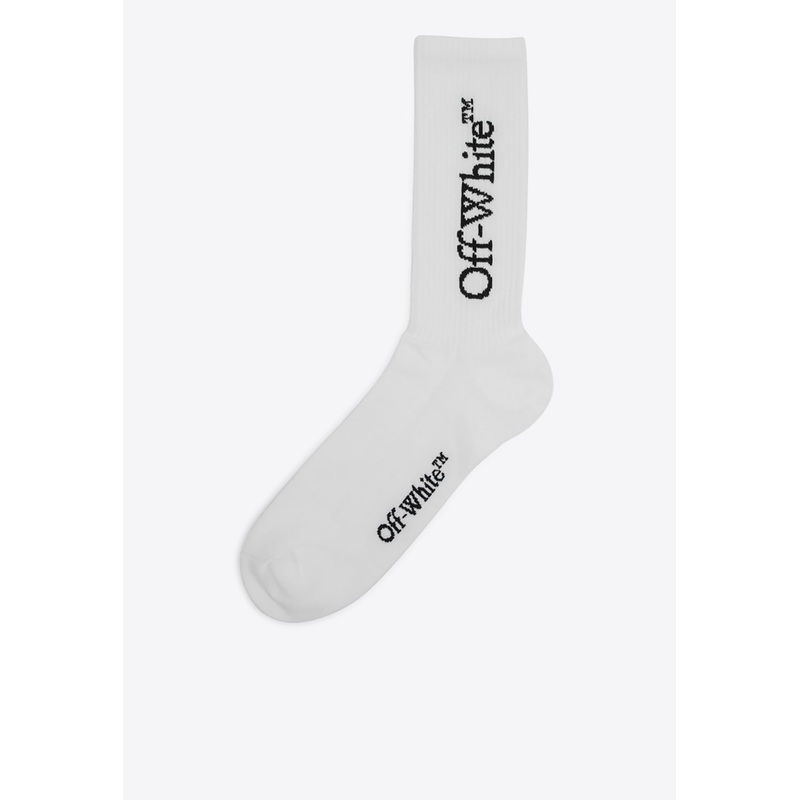 Ribbed Logo Socks